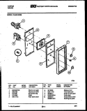 CONTROL PANEL Diagram and Parts List for 72-2547-23-09  Tappan Range