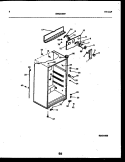 CABINET PARTS Diagram and Parts List for ATG170VNCW1  Frigidaire Refrigerator