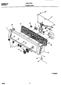 P12C0032 CONTROL PANEL Diagram and Parts List for FWS747RFS1  Frigidaire Washer