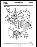 CABINET PARTS Diagram and Parts List for WISCLL2  Frigidaire Washer