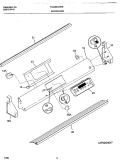 BACKGUARD Diagram and Parts List for FCS388CEBC  Frigidaire Range