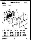 DOOR PARTS Diagram and Parts List for MC870EL3  Frigidaire Microwave