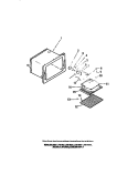 OVEN LINER, ELEMENTS Diagram and Parts List for R32BAW1  Frigidaire Wall Oven