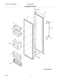 REFRIGERATOR DOOR Diagram and Parts List for EW23CS85KS0  Electrolux Refrigerator