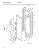 REFRIGERATOR DOOR Diagram and Parts List for FGTC2349KS1  Frigidaire Refrigerator