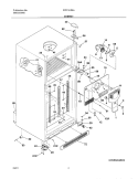 CABINET Diagram and Parts List for FRT21KR6AB1  Frigidaire Refrigerator