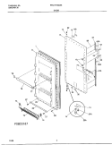 DOOR Diagram and Parts List for FFU17F9GW4  Frigidaire Freezer