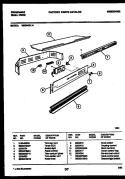 CONTROL PANEL Diagram and Parts List for REG94BL4  Frigidaire Wall Oven