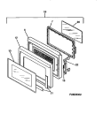 DOOR Diagram and Parts List for TMT104U1S0  Tappan Microwave