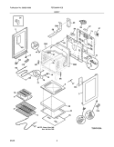 BODY Diagram and Parts List for FEF366MXHCB  Frigidaire Range