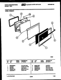 DOOR PARTS Diagram and Parts List for GF620ND1  Frigidaire Range