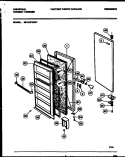 DOOR PARTS Diagram and Parts List for MFU16F3BW1  Frigidaire Freezer