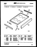 COOKTOP PARTS Diagram and Parts List for 31-3978-00-02  Tappan Range