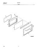 DOOR Diagram and Parts List for WEF365BHDA  Westinghouse Range
