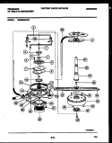 MOTOR PUMP PARTS Diagram and Parts List for DW6000AWW1  Frigidaire Dishwasher