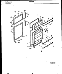 DOOR PARTS Diagram and Parts List for FPWE18TPL1  Frigidaire Refrigerator