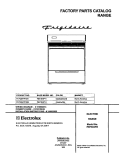 COVER Diagram and Parts List for FEF304PHDB  Frigidaire Range