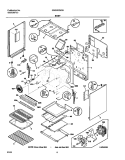BODY Diagram and Parts List for GSG3PZBCB  Frigidaire Range