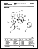 COMPRESSOR PARTS Diagram and Parts List for A05LH5K1  Frigidaire Air Conditioner