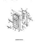 FREEZER DOOR PANELS Diagram and Parts List for UFP19DL1  Frigidaire Freezer