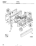 BACKGUARD Diagram and Parts List for FEF350CCTD  Frigidaire Range