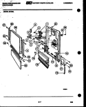 DOOR PARTS Diagram and Parts List for SU180L  Frigidaire Dishwasher
