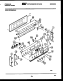 BACKGUARD Diagram and Parts List for REGS38BNL2  Frigidaire Range