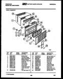 CABINET PARTS Diagram and Parts List for AR22NE5P1  Frigidaire Air Conditioner