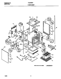 LOWER BODY Diagram and Parts List for TEO356BHD1  Tappan Range