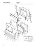 DOOR Diagram and Parts List for FGS365ECG  Frigidaire Range