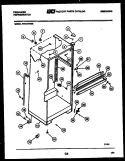 CABINET PARTS Diagram and Parts List for FPZ17TFL2  Frigidaire Refrigerator