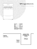 COVER Diagram and Parts List for FGF348KSD  Frigidaire Range