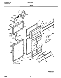 DOOR Diagram and Parts List for WRT21NRCW2  Frigidaire Refrigerator