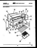 UPPER BODY PARTS Diagram and Parts List for REG638BNL2  Frigidaire Range