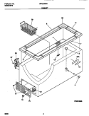 CABINET Diagram and Parts List for WFC15M4HW0  Frigidaire Freezer
