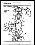 TUB DETAIL Diagram and Parts List for WA27M8WAFB  Gibson Washer