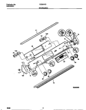 BACKGUARD Diagram and Parts List for FES387CCSD  Frigidaire Wall Oven