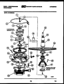 MOTOR PUMP PARTS Diagram and Parts List for SU180MXV2  Frigidaire Dishwasher