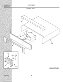 CONTROL PANEL Diagram and Parts List for E30EW75DSS1  Electrolux Wall Oven