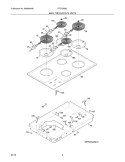 MAINTOP/SURFACE UNITS Diagram and Parts List for FFEC3205LS1  Frigidaire Cooktop