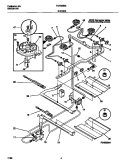 BURNER Diagram and Parts List for TGF365BEDB  Tappan Range