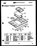 COOKTOP PARTS Diagram and Parts List for CGD2M5WSTC  Gibson Range