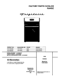 COVER Diagram and Parts List for FGF375BHBB  Frigidaire Range