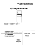 COVER Diagram and Parts List for FLSG60RGS1  Frigidaire Washer Dryer Combo