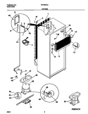SYSTEM Diagram and Parts List for FRT18INLHD1  Frigidaire Refrigerator