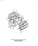 OVEN DOOR, PANELS Diagram and Parts List for REG77BCB1  Frigidaire Wall Oven