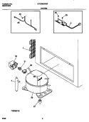 SYSTEM Diagram and Parts List for CFC05M0HW0  Frigidaire Freezer