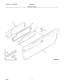 CONTROL PANEL Diagram and Parts List for FDBB4365FB0  Frigidaire Dishwasher