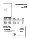 COVER Diagram and Parts List for NGS23ZZAW2  Frigidaire Refrigerator