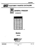 COVER Diagram and Parts List for GDH25E1  Frigidaire Dehumidifier